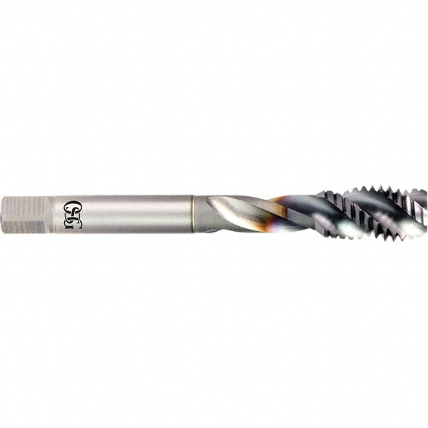 OSG 1650512508 Spiral Flute Tap 7/16-28 UNF, 3 Flutes, Bottoming, 2B Class of Fit, Powdered Metal, V Coated