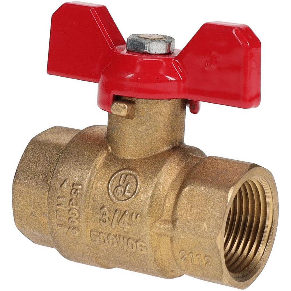 Value Collection TXN075-T Standard Manual Ball Valve 3/4" Pipe, Full Port