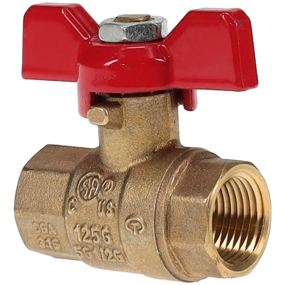 Value Collection TXN038-T Standard Manual Ball Valve 3/8" Pipe, Full Port