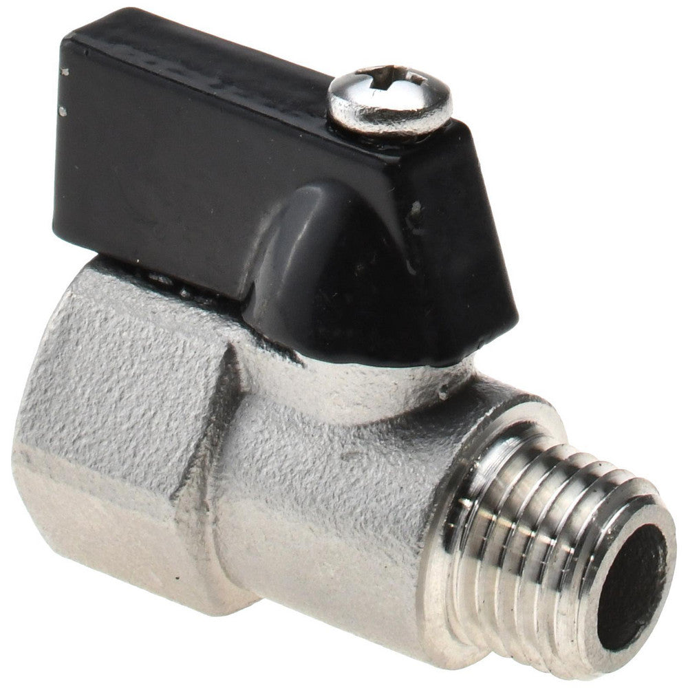 Value Collection 6Q03H08 Miniature Manual Ball Valve 1/4" Pipe, Full Port