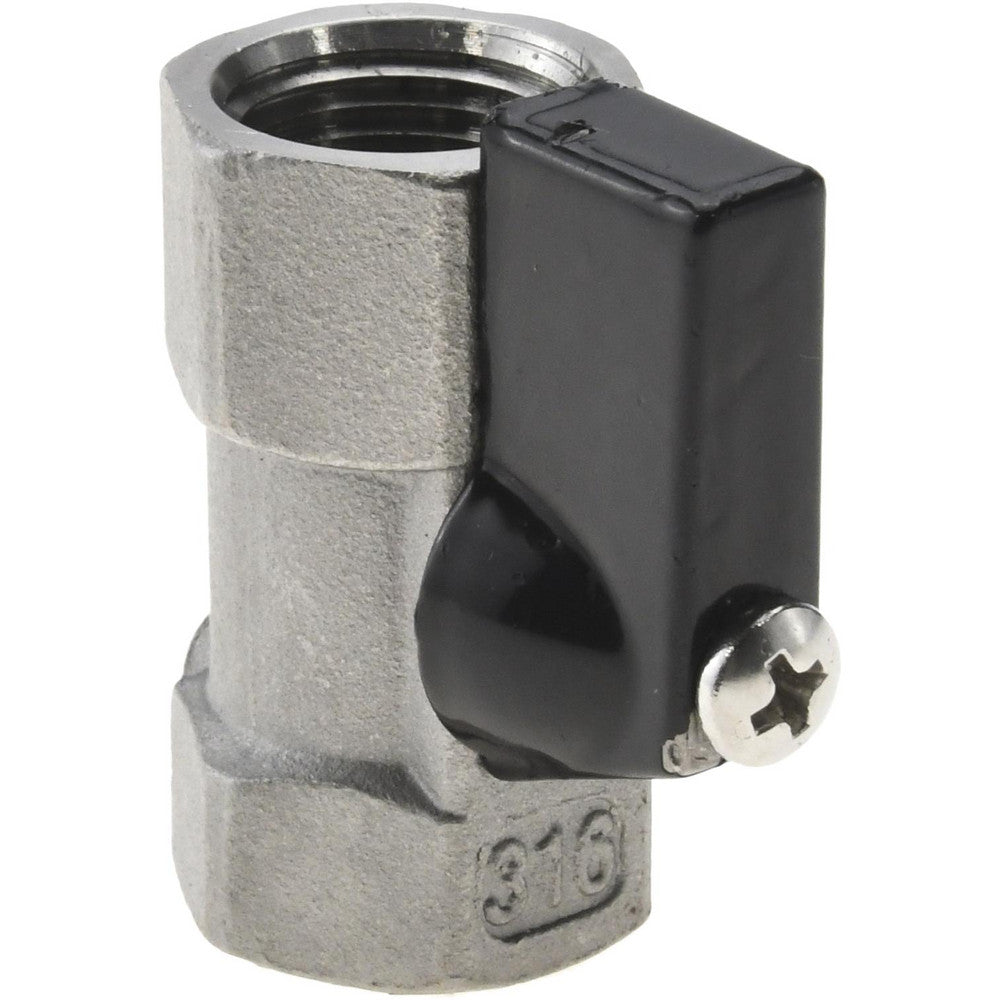 Value Collection 6Q01H10 Miniature Manual Ball Valve 3/8" Pipe, Full Port