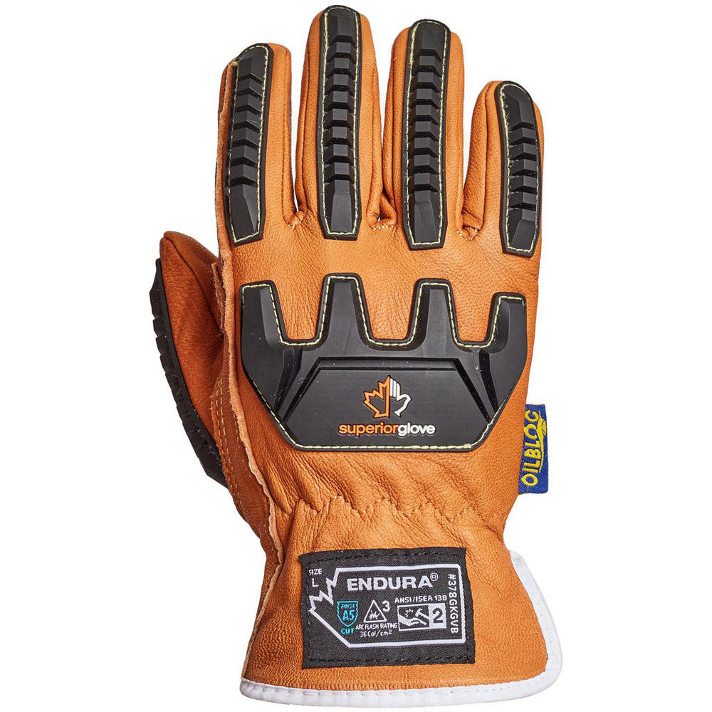 Superior Glove Works 378GKGVB-2XL Cut, Puncture & Abrasion-Resistant Gloves Superior Glove Works 378GKGVB, Size 2X-Large, ANSI Cut A5, ANSI Puncture 4, Engineered Yarn Lined, Goatskin