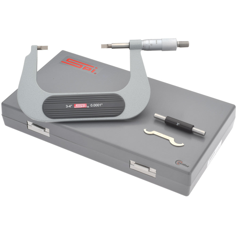 SPI CMS160725080 Blade Micrometer Mechanical, 3 to 4"