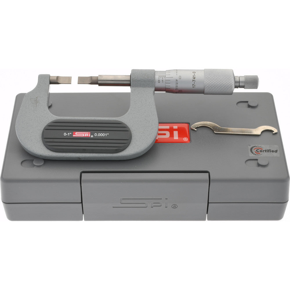 SPI CMS160809241 Blade Micrometer Mechanical, 1" Max