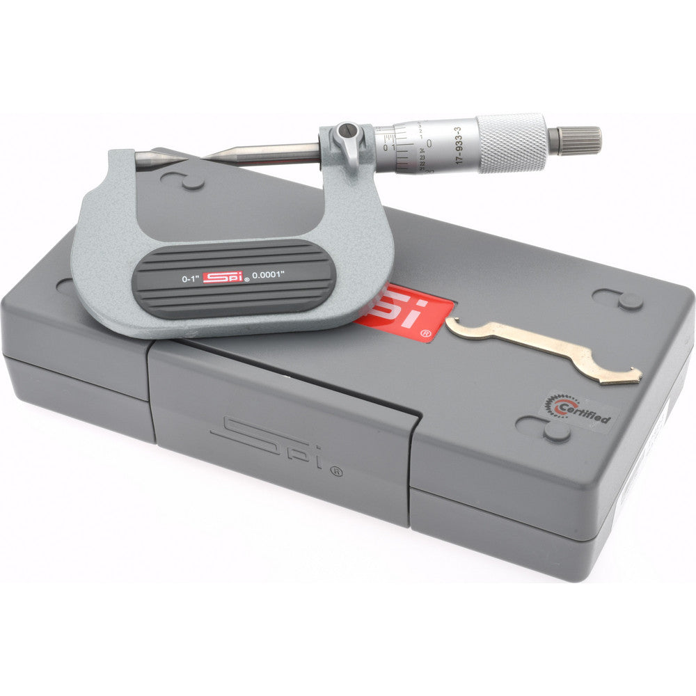 SPI CMS160412054 1 Inch, Ratchet Stop, Mechanical Point Micrometer
