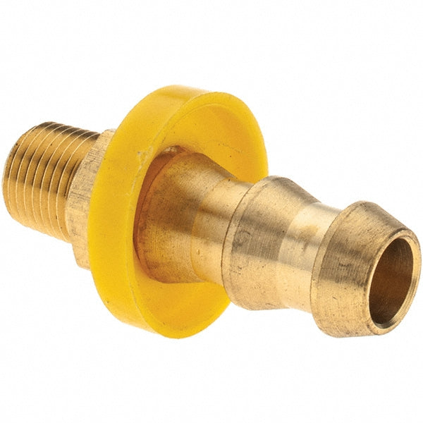 Value Collection 2750001830 Barbed Push-On Hose Male Connector 1/8" NPTF, Brass