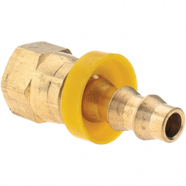 Value Collection 2753003830 Barbed Push-On Hose Female Connector 7/16" UNF, Brass