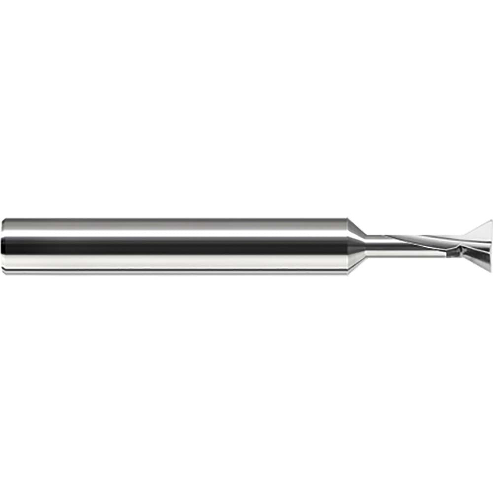 Harvey Tool 884616 Dovetail Cutter 90 °, 1/4" Cut Dia, 0.068" Cut Width, Solid Carbide