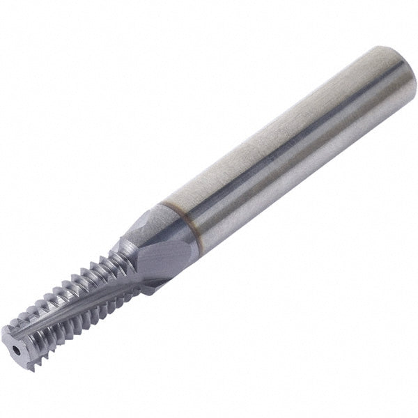 Vargus 104-00074 Helical Flute Thread Mill 5/16-18, Internal, 3 Flute, 8.00 mm Shank Dia, Solid Carbide