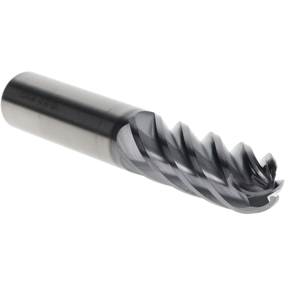 Kennametal 6113261 Ball End Mill 3/4" Dia, 2" LOC, 6 Flute, Solid Carbide