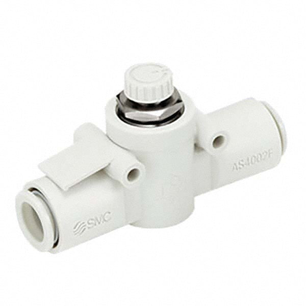 SMC Pneumatics AS3002F-08-J Air Flow Control Valve Flow Control Offset Inline, Tube, 8mm Tube OD