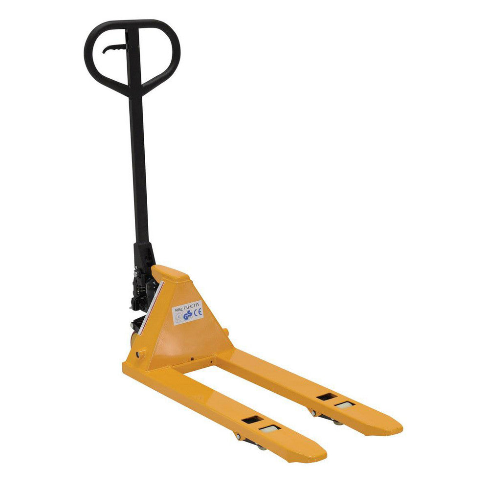 Vestil PM1-1532-MINI Manual Pallet Truck 1,100 lb Capacity, 15" OAW, 32 x 4" Forks, 2.38 to 6" Lifting Height