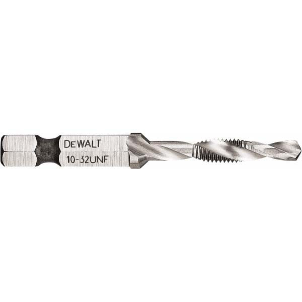 DeWALT DWADTQTR1032 Combination Drill Tap #10-32, 2B, 3 Flutes, High Speed Steel