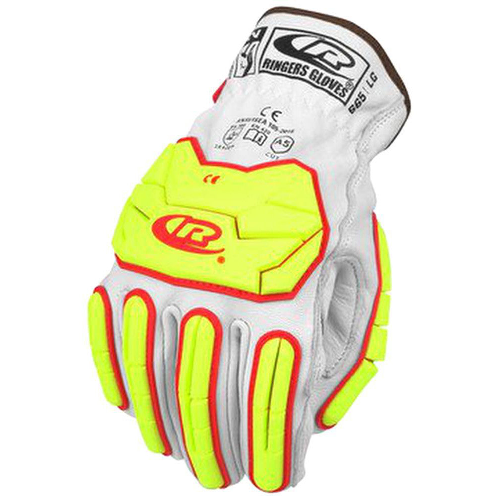 Ringers Gloves 665-11 Series R665 Cut, Puncture & Abrasive-Resistant Gloves X-Large, ANSI Cut N/A,