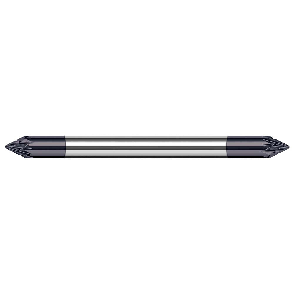 Harvey Tool 898345-C3 Chamfer Mill 1/8" Dia, 1/8" Shank Dia, 90 deg, Solid Carbide, Single End