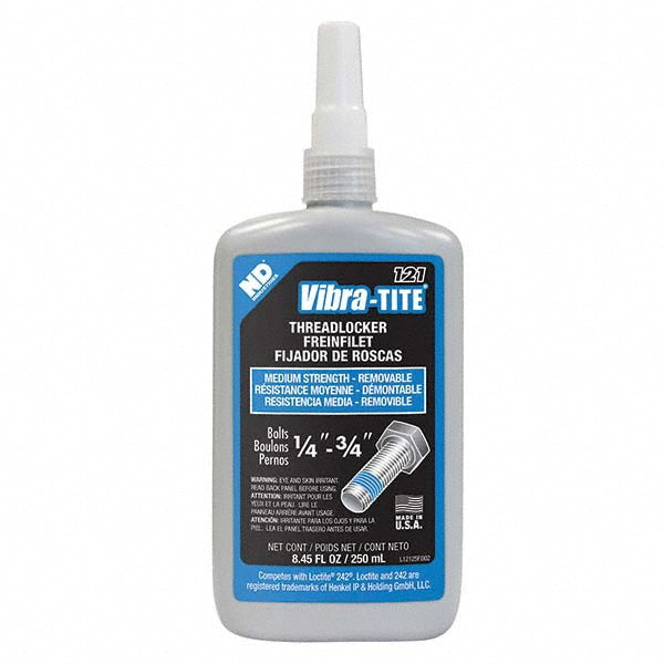 Vibra-Tite 12125 Threadlocker Blue, Liquid, 250 mL, Bottle