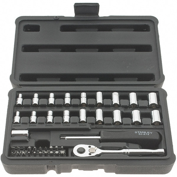 Stanley STMT74860 Standard Socket Set 41 Pc, 1/4" Drive, 5/32 to 11/16" Socket