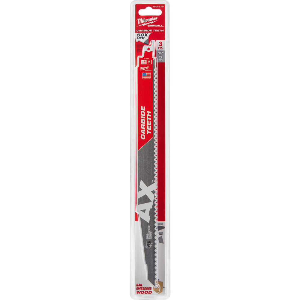 Milwaukee Tool 48-00-5327 Reciprocating Saw Blade Solid Carbide