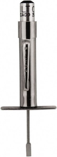 Milton S-448 Tire Tread Depth Gauge Aluminum, Includes a Pocket Clip & Round Aluminum Indicator Bar, Use with Any Tire