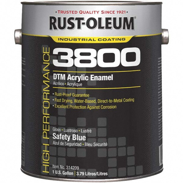 Rust-Oleum 314209 Acrylic Enamel Paint 1 gal, Safety Blue, Gloss Finish
