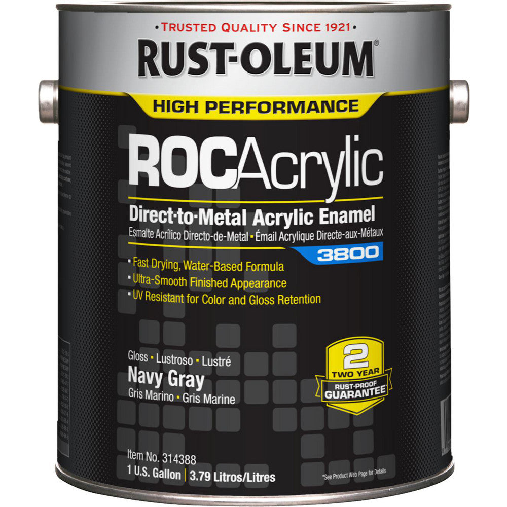 Rust-Oleum 314388 Acrylic Enamel Paint 1 gal, Gloss Finish, Navy Gray