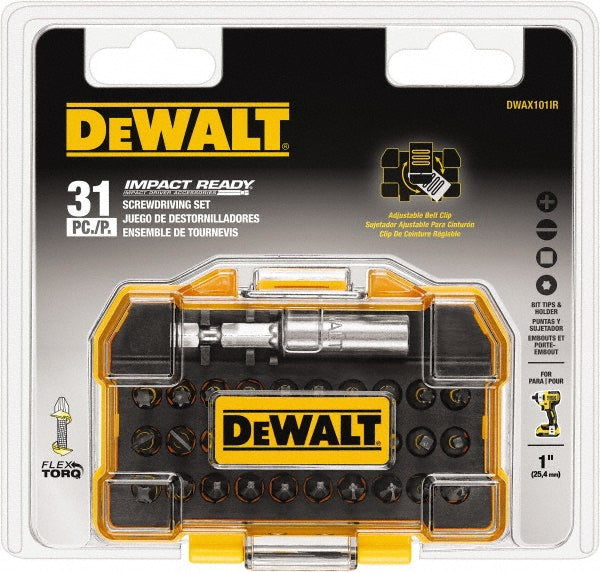 DeWALT DWAX101IR Power Screwdriver Bit Set Impact Ready Accessory Set 31 Pc