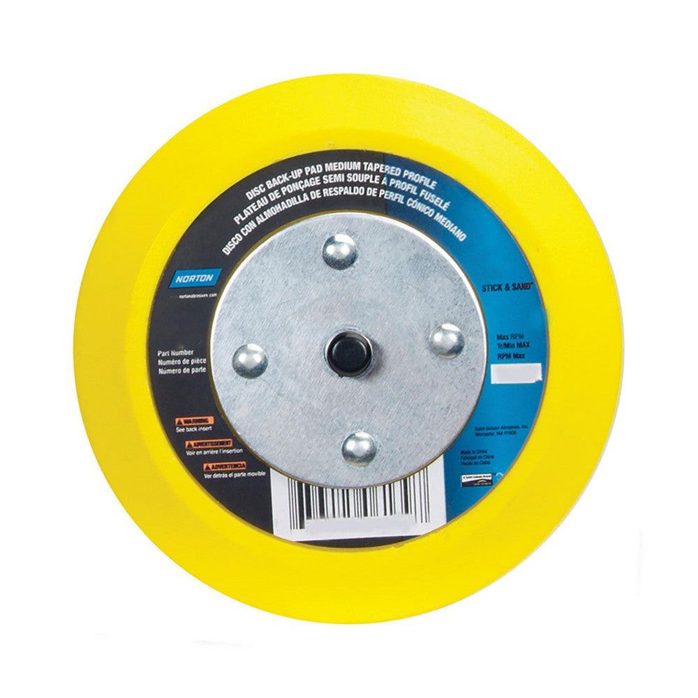 Norton 63642506141 Disc Backing Pad 6" Dia, PSA