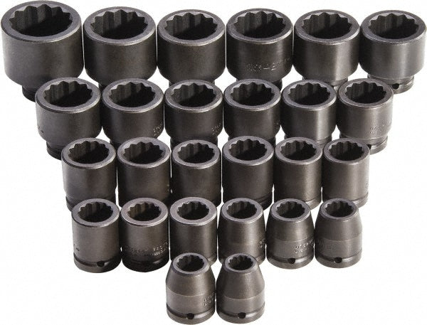 Proto J72106M Impact Standard Socket Set 26 Pc, 3/4" Drive, 17.00 to 50.00" Socket