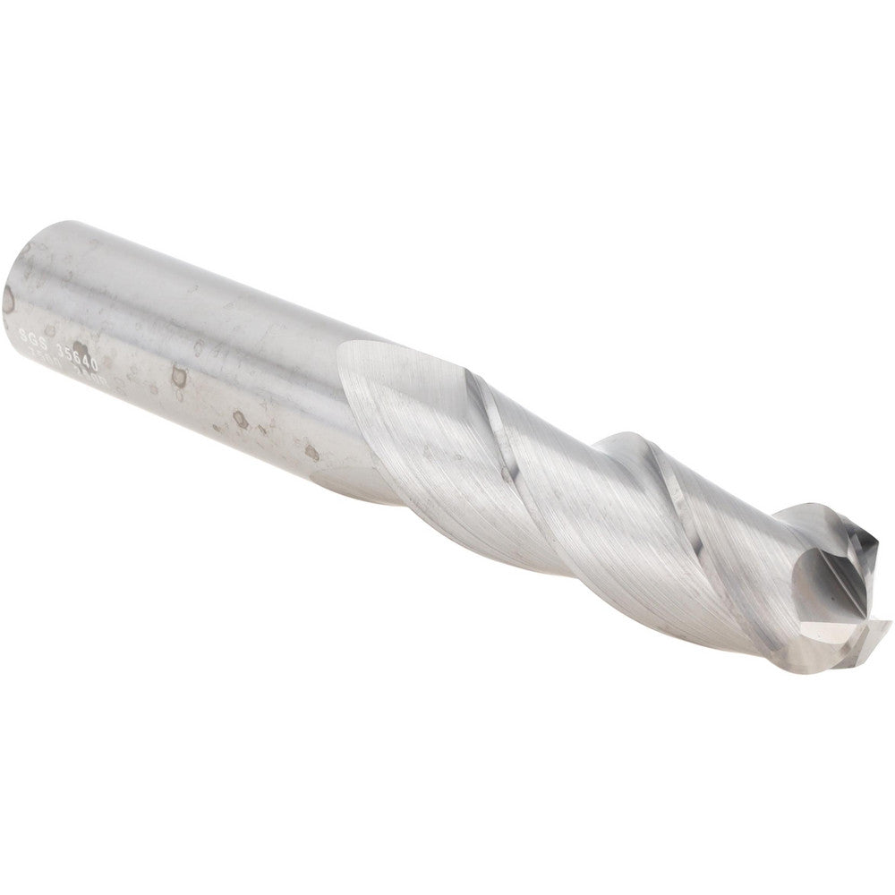 Kyocera SGS Precision Tools 35640 Corner Radius End Mill 3/4" Dia, 2-1/4" LOC, 0.2500" Radius, 3 Flute, Solid Carbide
