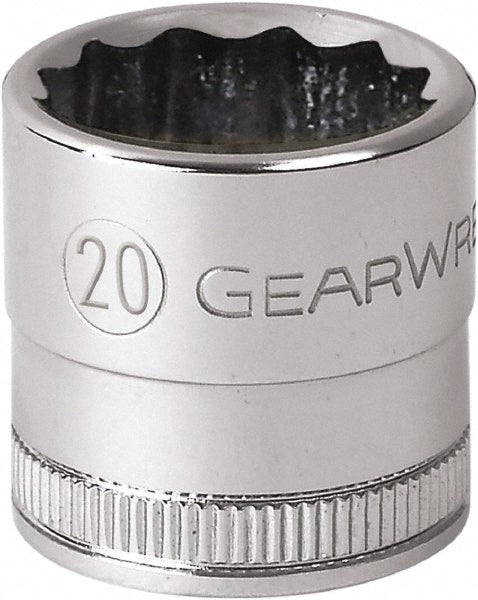 GEARWRENCH 80811 Standard Hand Socket 1/2 Drive, 12 Points, Tether Capable
