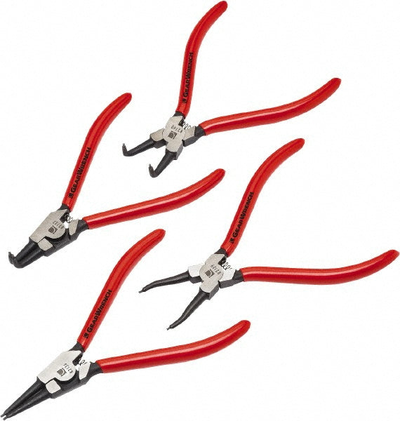 GEARWRENCH 82150 4 Piece, 1-1/2 to 13.3" Bore, 1-1/2 to 13.3" Shaft, Internal/External Retaining Ring Pliers Set