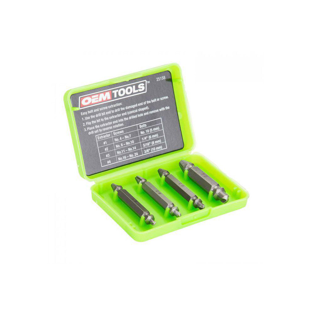 OEM Tools 25158 Screw Extractor Size #1, #2, #3 & #4