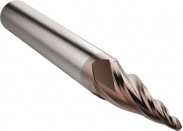 Seco 03127386 Corner Radius End Mill 1.83 mm Dia, 23.5 mm LOC, 1 mm Radius, 4 Flutes, Solid Carbide