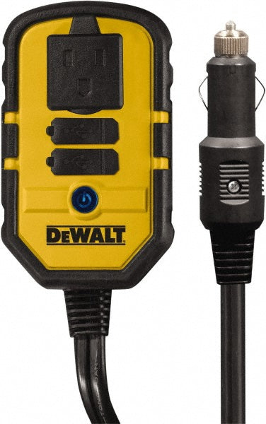 DeWALT DXAEPI140 1 Connection, 13.8 VDC Input, 120 VAC Output, 12 Amp Input Rating, 140 Peak Wattage, Power Inverter