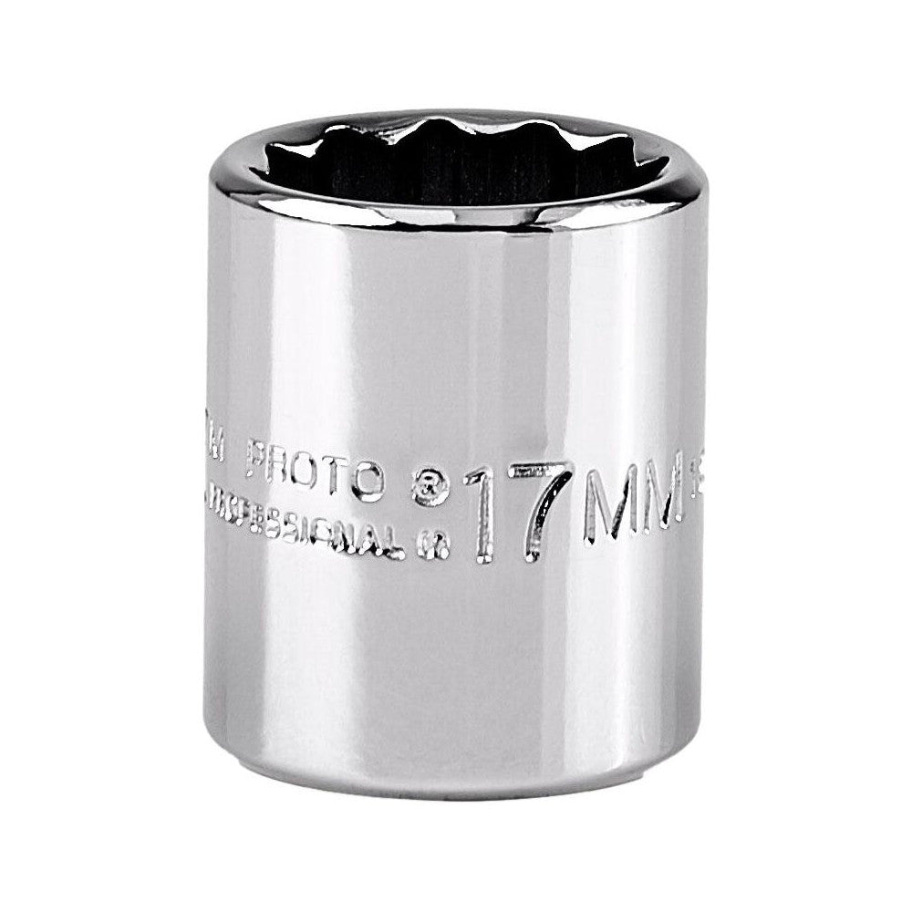 Proto J5217M Hand Socket 17 mm Socket, 12-Point