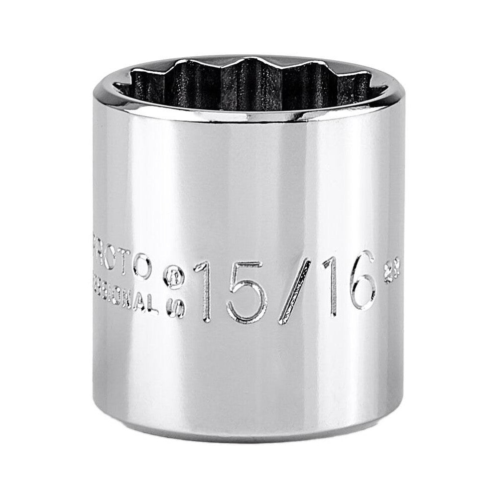 Proto J5230 Hand Socket 15/16" Socket, 12-Point