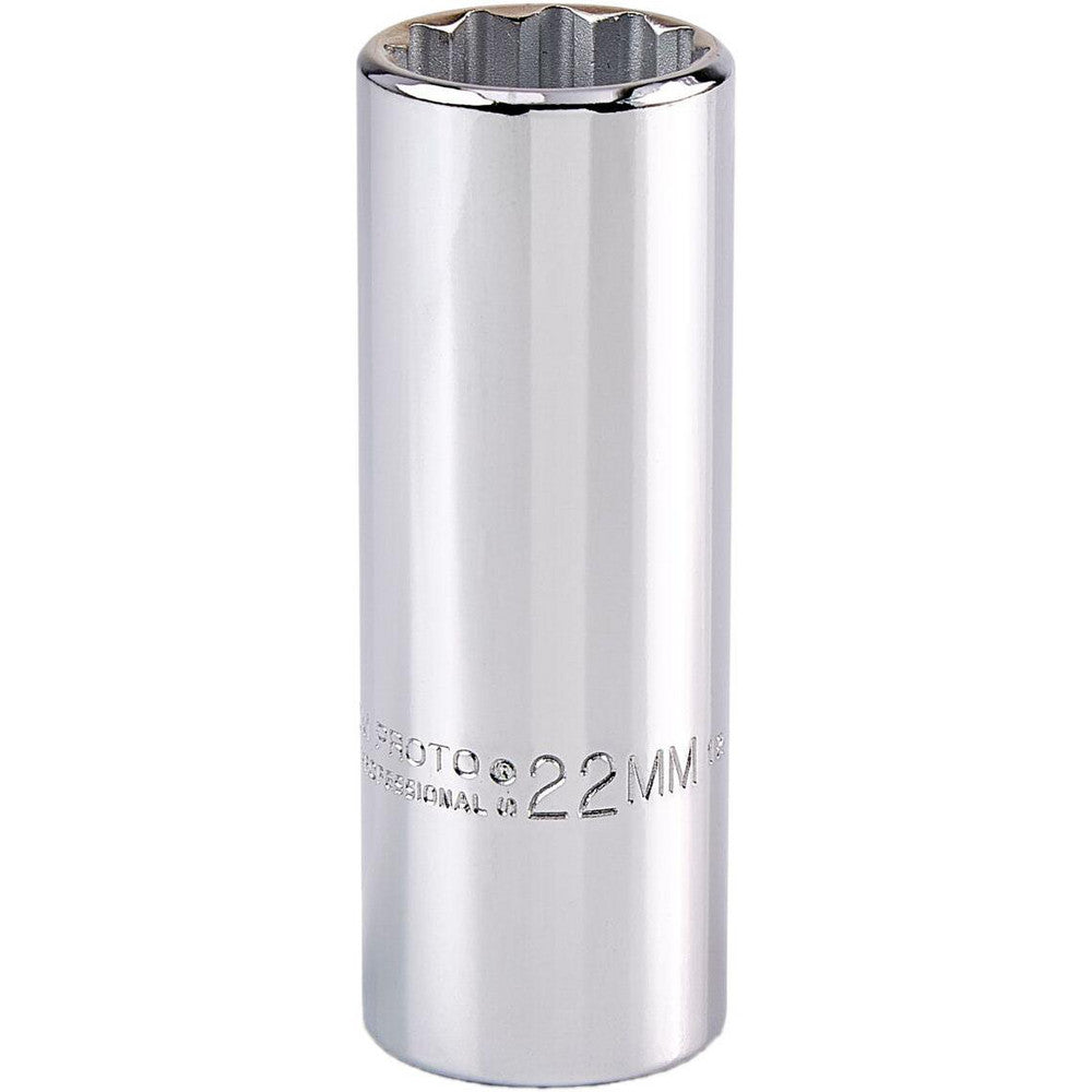 Proto J5322M Deep Hand Socket 22 mm Socket, 12-Point