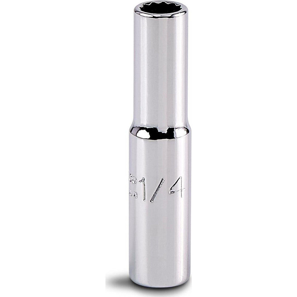 Proto J4708LT Deep Hand Socket 1/4" Socket, 12-Point