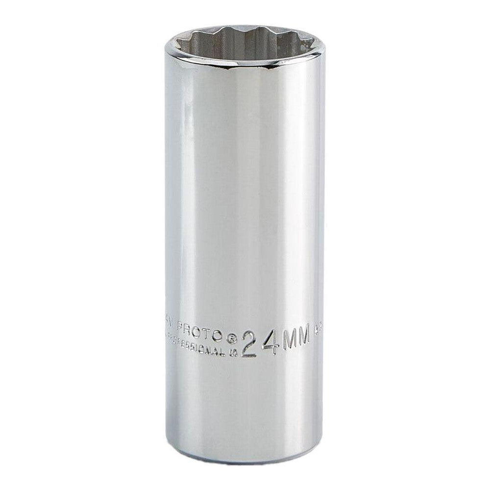 Proto J5324M Deep Hand Socket 24 mm Socket, 12-Point