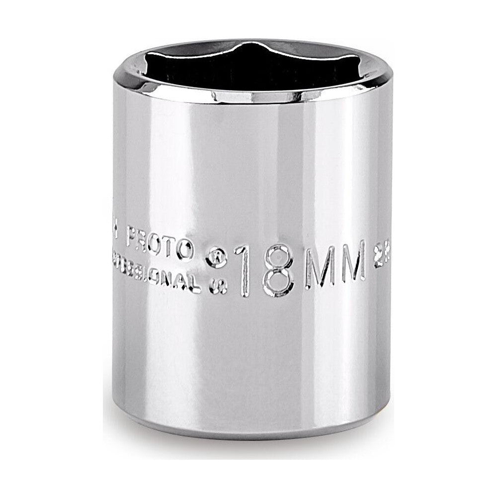Proto J5218MH Hand Socket 18 mm Socket, 6-Point