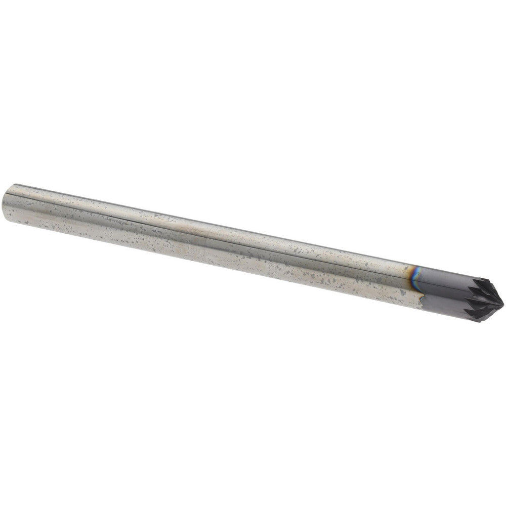 Harvey Tool 891145-C3 Chamfer Mill 3/16" Dia, 3/16" Shank Dia, 90 deg, Solid Carbide, Single End