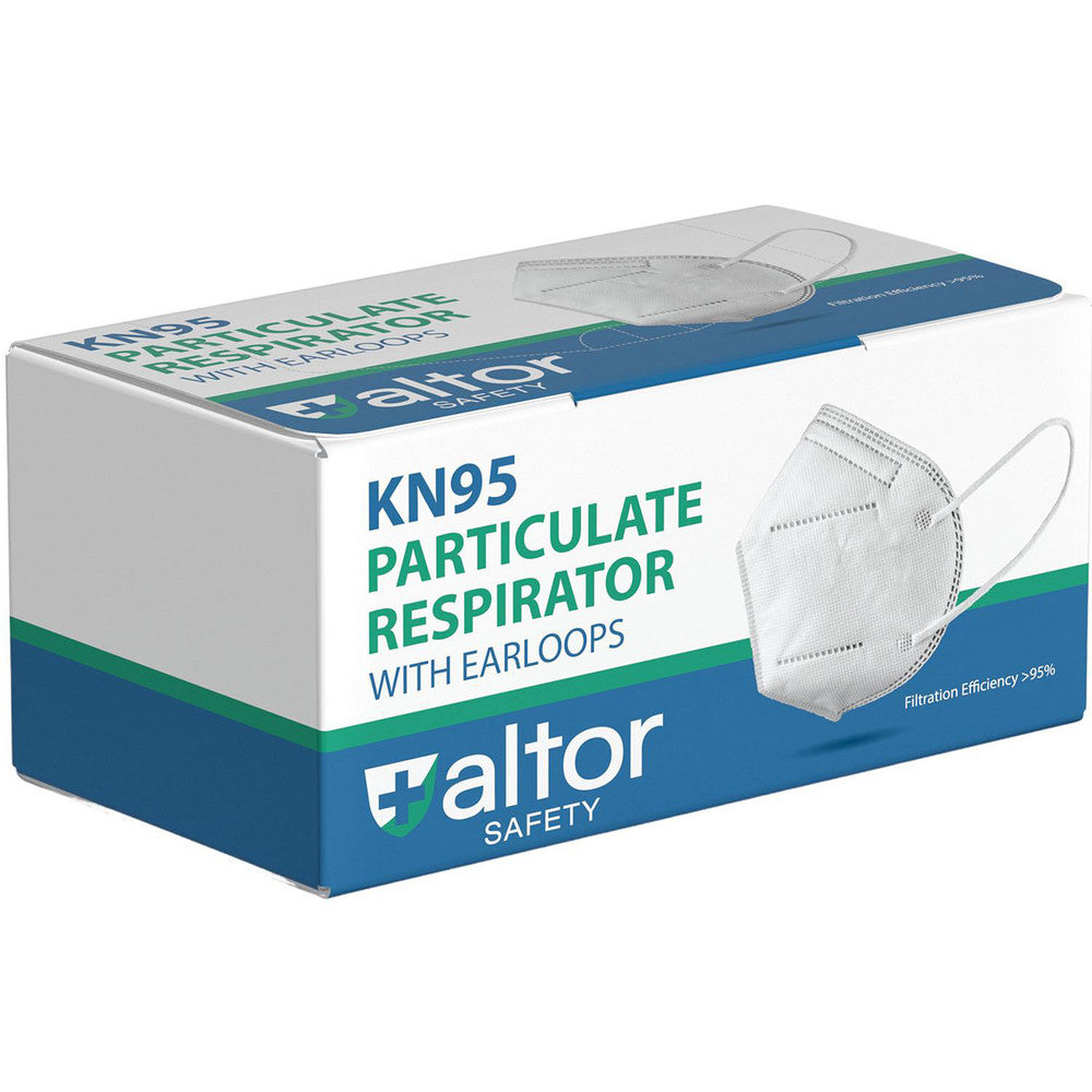 Altor Safety 62280 KN95 Respirator Contains Nose Clip, White, Size Universal