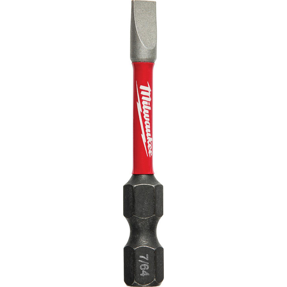 Milwaukee Tool 48-32-4755 Slotted Screwdriver Bits Blade Width (mm) 0.109375in Blade Width (Decimal Inch) 0.109375 Drive Size (Inch) 0.25in Blade Thickness 0.109375in Blade Thickness (Decimal Inch) 0.109375in Overall Length (Inch) 2.00