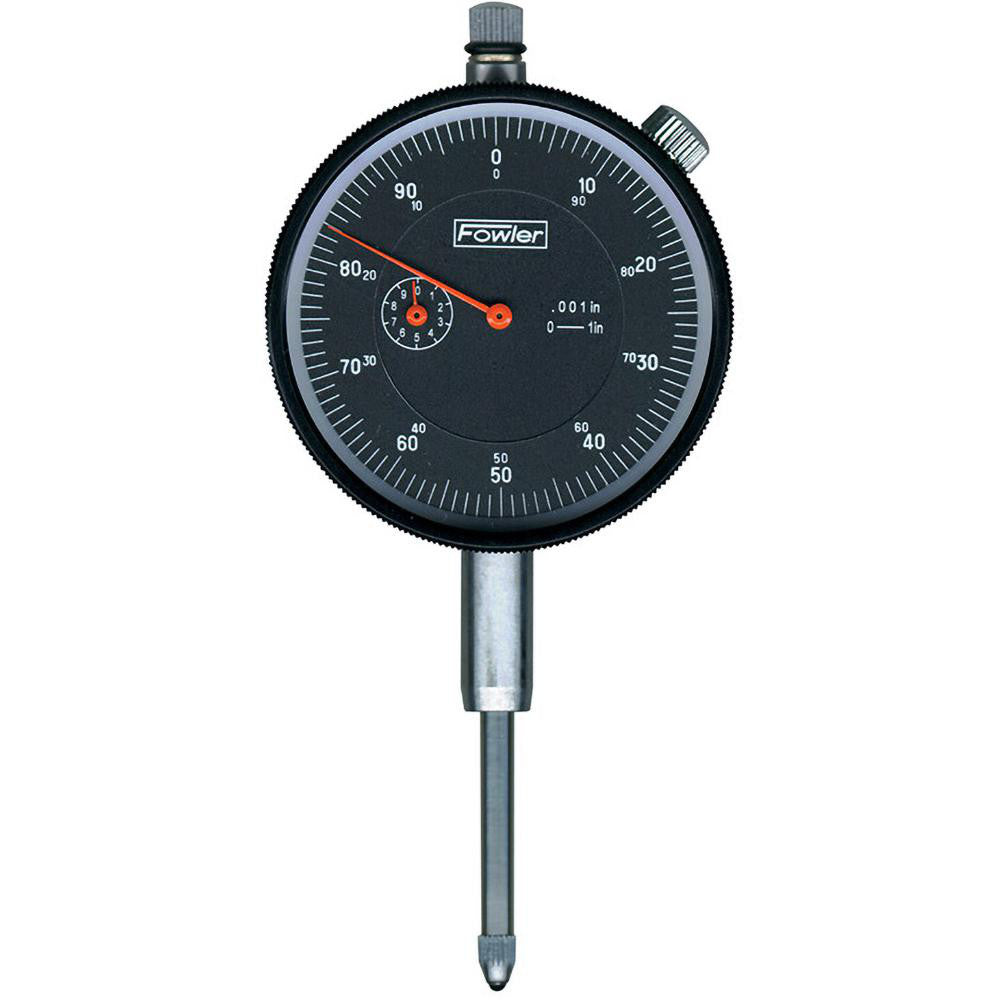 Fowler 52-520-109-0 Dial Drop Indicator 1.0000" Max Measurement, 0-100 (Continuous) & 0-50-0 (Balanced) Dial Reading