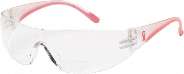 PIP 250-27-0020 Magnifying Safety Glasses 2.00, Clear Lenses, Scratch-Resistant, ANSI Z87.1+