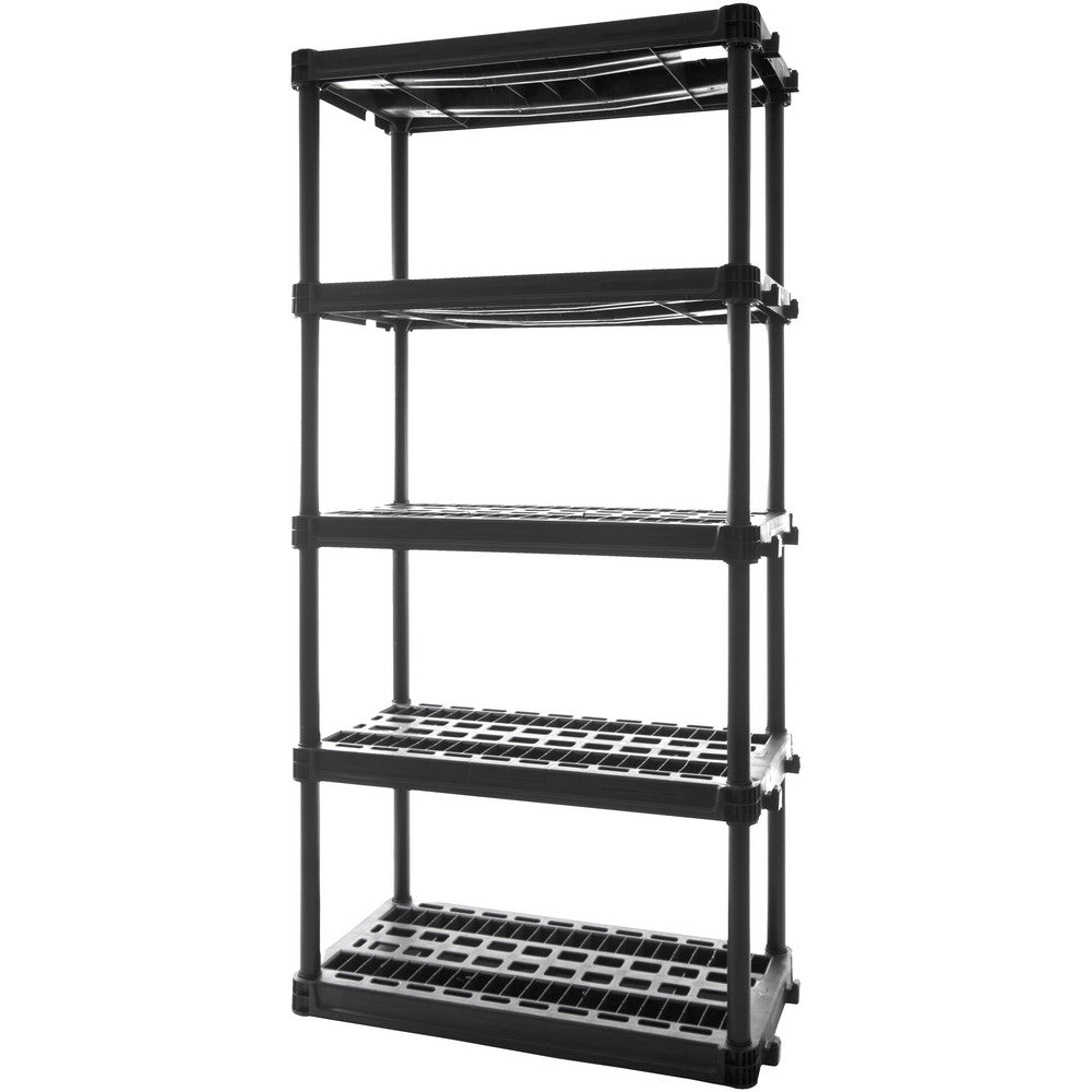 Plano Molding PLA9618SB Plastic Shelving Shelving Type Free Standing Shelf Style Ventilated Shelf Type Fixed Shelf Capacity 150 Overall Height 73in Overall Width 36in