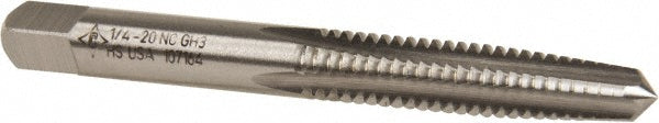 Cleveland C54453 1/4-20 Taper RH 3B H3 Bright High Speed Steel 4-Flute Straight Flute Hand Tap