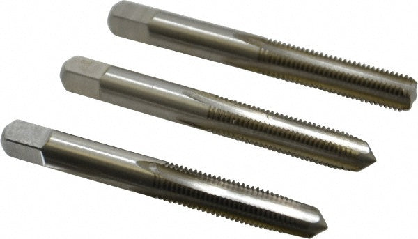Cleveland C54523 Tap Set 5/16-24 UNF, 4 Flute, Bottoming Plug & Taper, High Speed Steel, Bright Finish