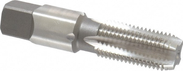 Cleveland C64131 Standard Pipe Tap 1/4-18, NPSF, 4 Flutes, High Speed Steel, Bright/Uncoated