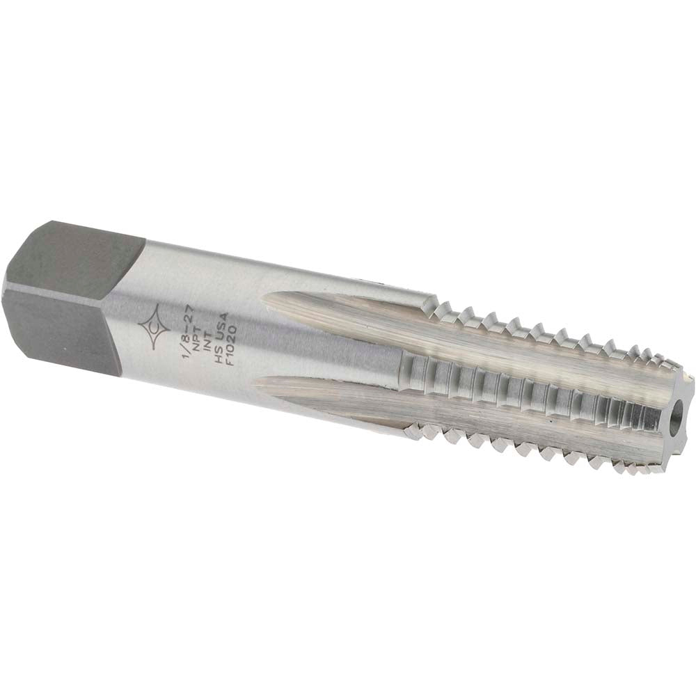 Cleveland C64098 1/8-27 NPT, 5 Flutes, Bright Finish, High Speed Steel, Interrupted Thread Pipe Tap